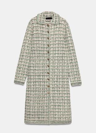 Пальто жіноче зелене zara new