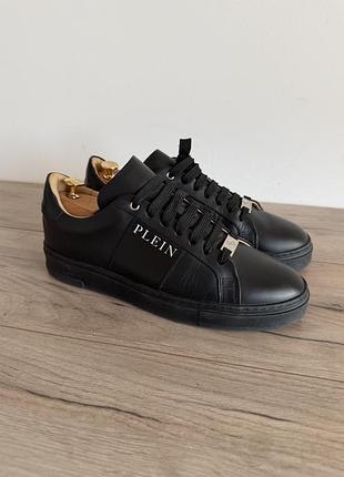 Черевики снікерси шкіряні philipp plein nappa leather  lo-top оригінал
