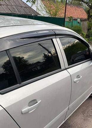 Ветровики hb (4 шт., sunplex sport) для opel astra h 2004-2013 гг