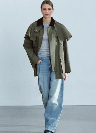 Тренч жіночий хакі zara new