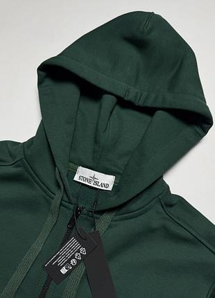 Zip hoodie green 2