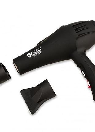 Фен професійний salon professional 2400 ватт, чорний, матовий, арт. 7777