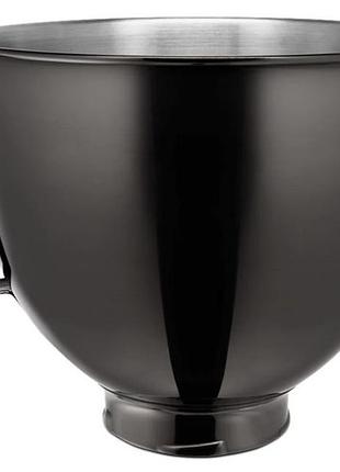 Чаша для миксера kitchenaid 5ksm5ssbrb 4.8 л черная глянцевая 5156898