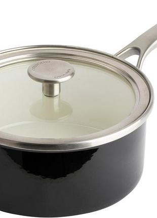 Ковш с крышкой kitchenaid steel core cc003288-001 20 см 2.4 л черный 5168194