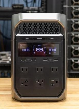Зарядная станция ecoflow delta 3 plus (1800w 1024wh) lifepo4 ибп ups для дома и квартиры, евророзетки eu