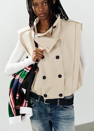 Жилет жіночий бежевий zara new