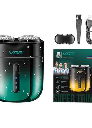 Електробритва vgr v-348 green зелена 5202720