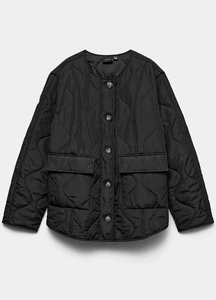 Vero moda новая брендовая черная стеганная куртка-лайнер женская