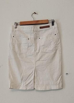Zara. біла котонова спідниця. 3