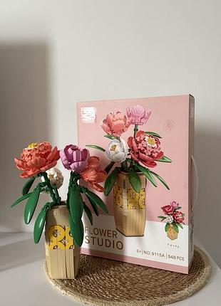 Конструктор “flower studio” – peony (№9115a) – 548 деталей