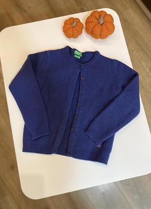 Кашеміровий вовняний 100% кардиган на 2-3 роки united colors of benetton
