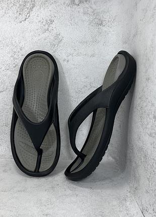 Вєтнамки шльопанці чоловічі чорні crocs