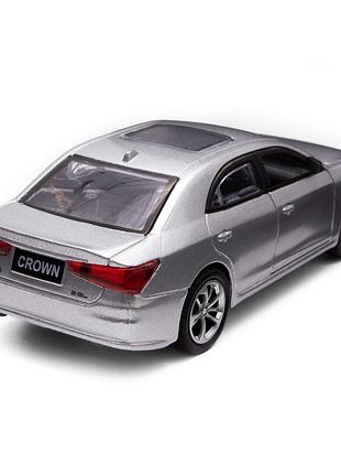 Автомодель - toyota crown (серебрист.) 7
