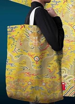 1+1=3 tote bag acm x guo pei couture великий мега сумка шопер принт імператорський дракон лімітована