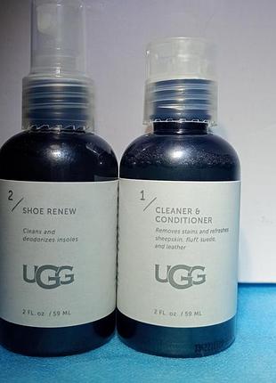 Оригінальний набір засобів ugg для догляду та очищення взуття (2 флакони по 59 мл / 2 fl. oz).виготовлено в сша (made in u.s.a.).