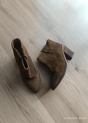Ботильоны замшевые zara 39