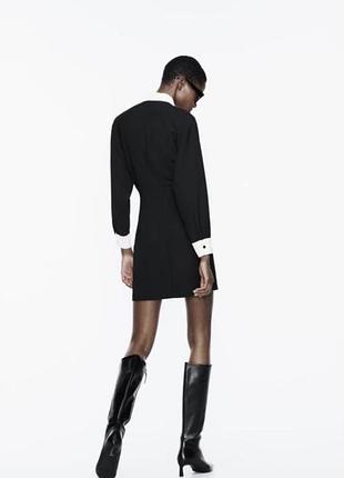 Сукня-сорочка чорна zara 3
