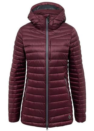 Куртка пухова жіноча black diamond w access down parka bordeaux