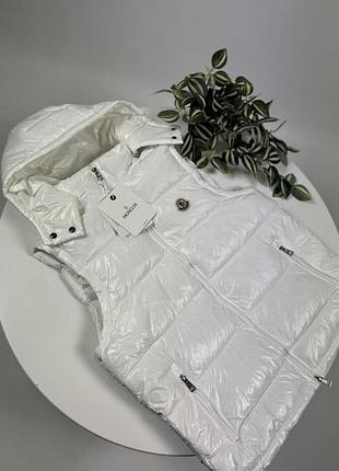 Жилетка moncler біла хл