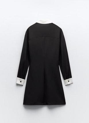 Сукня-сорочка чорна zara 7