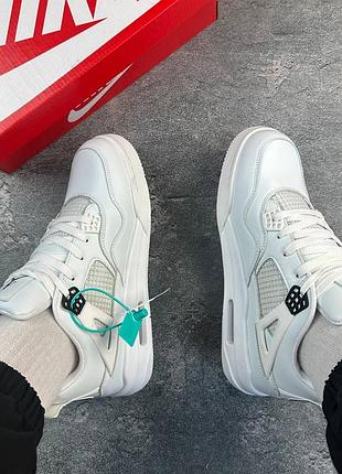 Nike air jordan 4 retro white 3