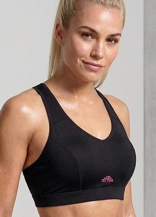 Черный спортивный топ борцовка h&m p.м формованная чашка