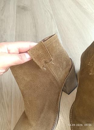 Ботильони  замшеві  zara 39 4