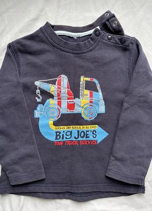 Фірмовий лонгслів кофта lego wear на 2-3 роки (зріст 92-98 см) з кнопками на плечі