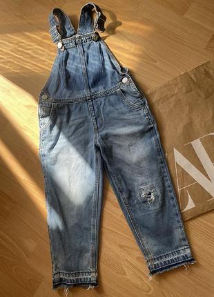 Джинсовый комбинезон zara