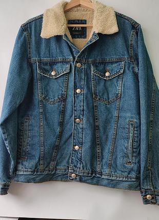 Джинсова куртка zara 2