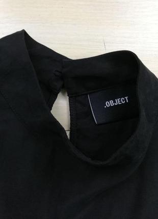 Топ блуза с короткими рукавами object с гипюром приятная на ощупь7 фото