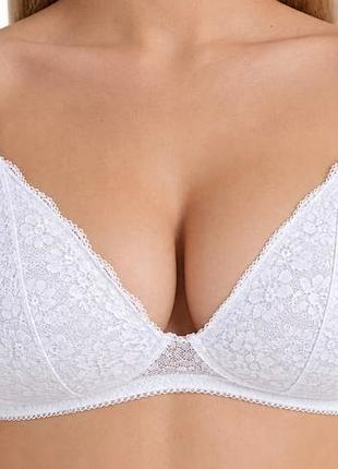 Белый кружевной бюстгальтер tezenis (размеры 75c–90c)