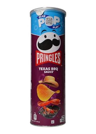 Чипси pringles картопляні зі смаком техаського соусу барбекю texas bbq sauce, 165 г