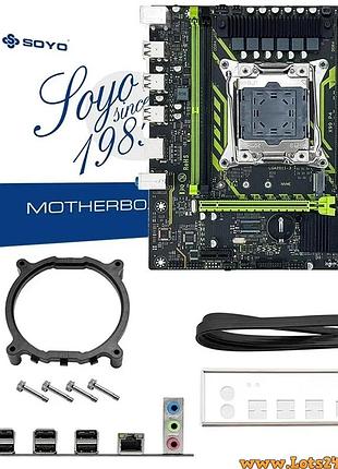 Комплект для пк soyo x99 xeon e5-2630 v4 ddr4 lga2011-3 nvme ssd atx 10 ядер 20 потоков материнcкая плата зеон