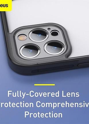 Чехол baseus camera lens protector frame case для iphone 12 pro (frapiph61p-02) 4757921 6