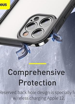 Чехол baseus camera lens protector frame case для iphone 12 pro (frapiph61p-02) 4757921 9