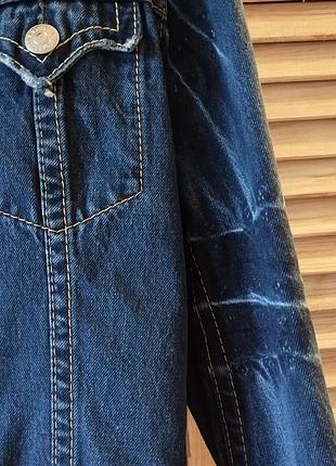 Levis джинсовка з потертостями 4
