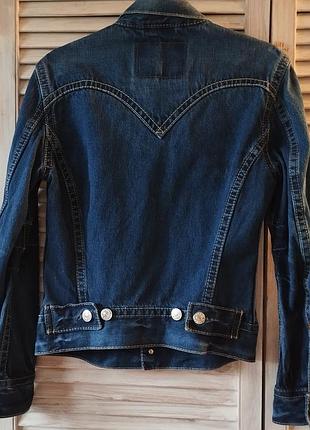 Levis джинсовка з потертостями 2