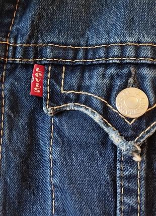 Levis джинсовка з потертостями 10