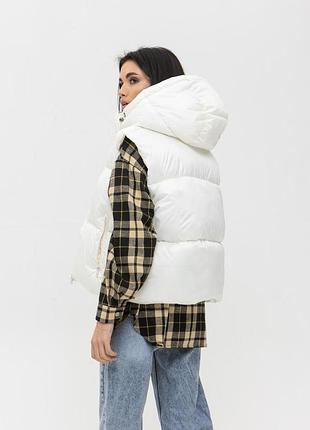 Молоко жилет капюшон l-xl 2