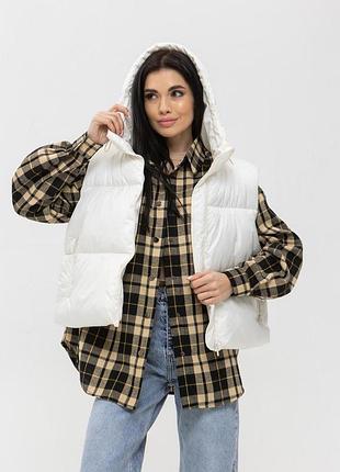 Молоко жилет капюшон l-xl 3
