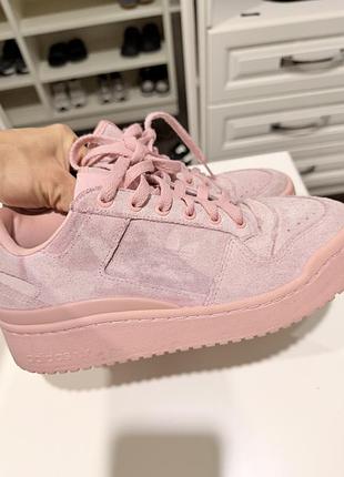 Жіночі кеди рожеві adidas originals forum bold