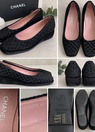Винтажные туфли chanel, made in Query, р. 371⁄2