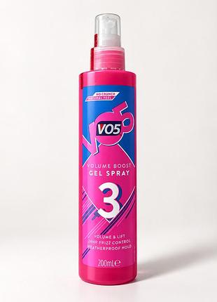 Vo5 volume boost gel spray 3 200 мл — спрей-гель для об’єму волосся