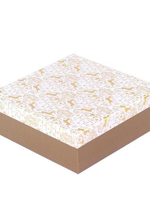 Коробка подарочная gold 22х22х8 см 4007504
