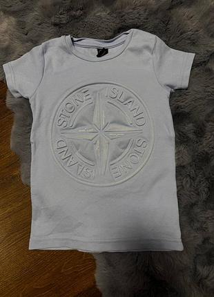 🩵 детская футболка stone island