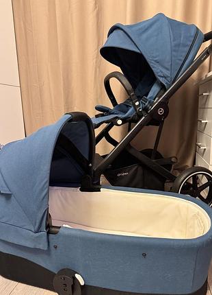 Дитяча коляска 2в1 cybex balios s (люлька + прогулянка) після однієї дитини — одеса