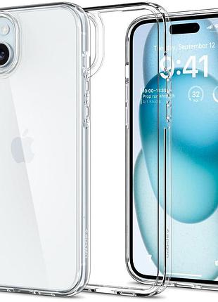 Чохол spigen для iphone 15 plus / 14 plus - ultra hybrid, crystal clear (acs06653) 4774012