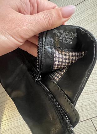 Черевики zara шкіряні 38 5