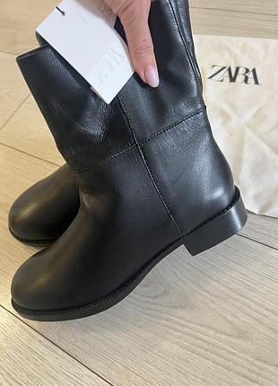 Черевики zara шкіряні 38 7
